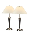 Artiva Usa 2-piece Classic Cordinates Table Lamps In Silver