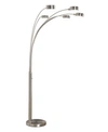 Artiva Usa Micah Plus Modern Led 88" 5-arched Floor Lamp With Dimmer In Silver