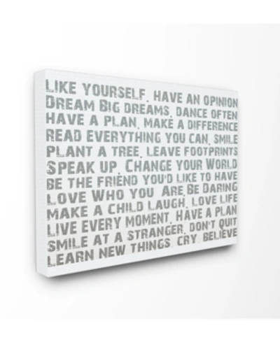 Stupell Industries Home Decor Like Yourself Inspirational Typography Cavnas Wall Art, 16" X 20" In Multi