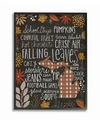 Stupell Industries Michigan Fall Typography Framed Giclee Art, 11" X 14" In Multi