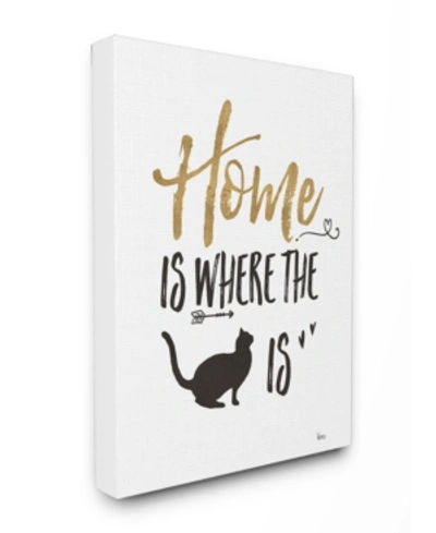 Stupell Industries Cat Lover Typography Canvas Wall Art, 16" X 20" In Multi