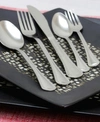 GIBSON HOME SOUTH BAY 65 PIECE FLATWARE SET WITH WIRE CADDY