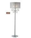ARTIVA USA CHARLOTTE 61" MODERN LED FLOOR LAMP WITH BUBBLES GLASS BALLS