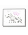 STUPELL INDUSTRIES MAMA AND BABY ELEPHANTS FRAMED GICLEE ART, 16" X 20"