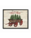 Stupell Industries Merry Christmas Tree Wagon Framed Giclee Art, 11" X 14" In Multi