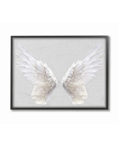 Stupell Industries Gray Wings Framed Giclee Art, 11" X 14" In Multi