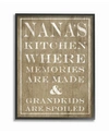 Stupell Industries Nanas Kitchen And Spoiled Grandkids Light Framed Giclee Art, 11" X 14" In Multi