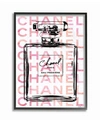 Stupell Industries Glam Perfume Bottle With Words Pink Black Framed Giclee Art, 16" X 20" In Multi