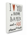 Stupell Industries Bushel And A Peck And A Hug Around The Neck Canvas Wall Art, 16" X 20" In Multi