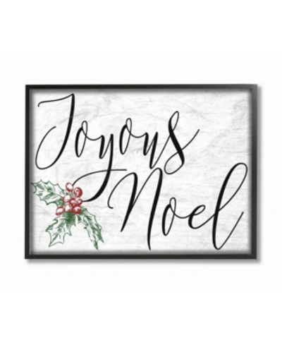 Stupell Industries Joyous Noel Christmas Framed Giclee Art, 16" X 20" In Multi