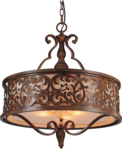 Cwi Lighting Nicole 5 Light Chandelier In Dark Brown