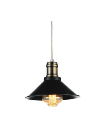 Cwi Lighting Brave 1 Light Mini Pendant In Black