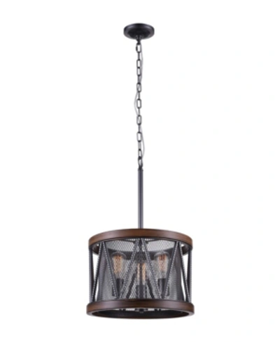 Cwi Lighting Parsh 3 Light Chandelier In Pewter