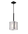 Cwi Lighting Assunta 1 Light Pendant In Black