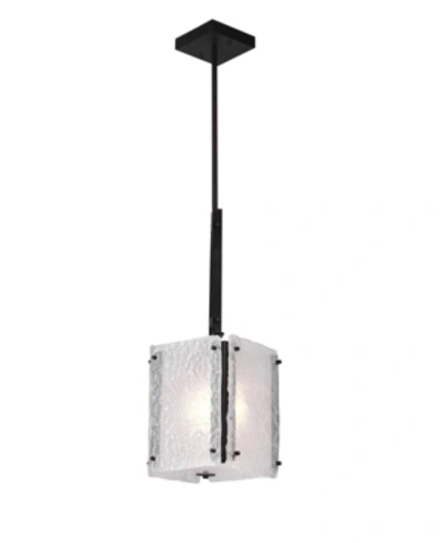 Cwi Lighting Assunta 1 Light Pendant In Black