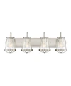 Designer's Fountain Designers Fountain Darby 4 Light Bath Bar In Platinum