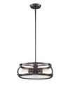 Designer's Fountain Designers Fountain Eaton 3 Light Pendant In Bronze