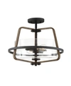 Designer's Fountain Designers Fountain Ryder 2 Light Semi-flushmount In Black