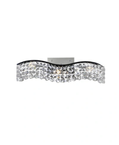 Cwi Lighting Glamorous 3 Light Wall Sconce In Chrome