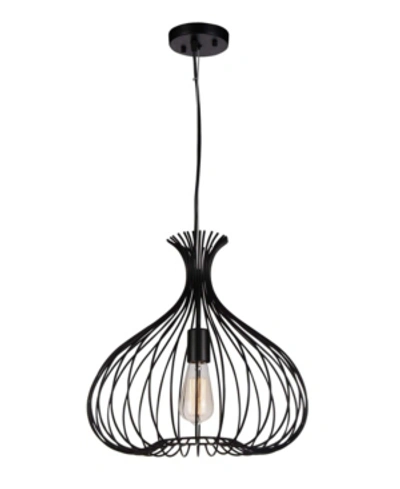 Cwi Lighting Darleen 1 Light Chandelier In Black