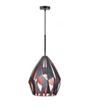 CWI LIGHTING OXIDE 1 LIGHT DOWN PENDANT