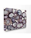 STUPELL INDUSTRIES GRAY AND PURPLE ABSTRACT GEODE CANVAS WALL ART, 16" X 20"