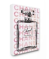 Stupell Industries Glam Perfume Bottle With Words Pink Black Canvas Wall Art, 16" X 20" In Multi