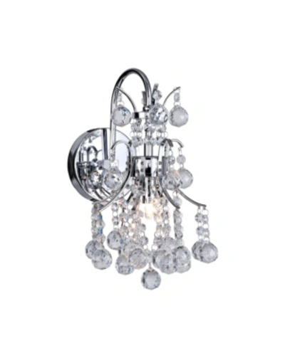 Cwi Lighting Princess 1 Light Wall Sconce In Chrome