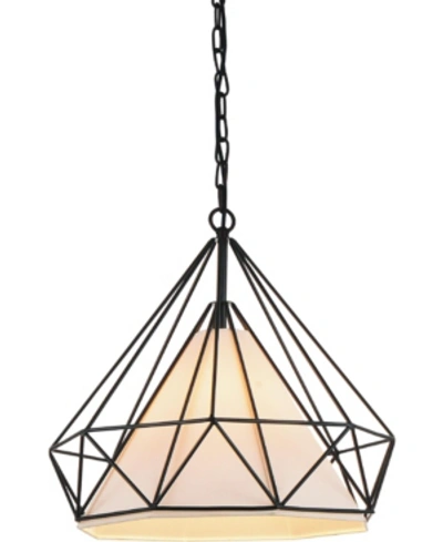 Cwi Lighting Diamond 1 Light Chandelier In Black