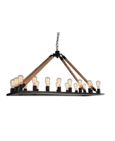 Cwi Lighting Ganges 18 Light Chandelier In Black