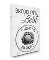 STUPELL INDUSTRIES BROOKLYNS BEST FARMERS MARKET CANVAS WALL ART, 16" X 20"