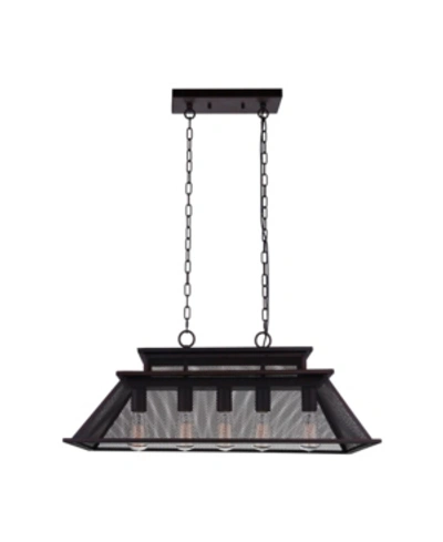 Cwi Lighting Savill 5 Light Chandelier In Black