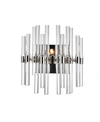 Cwi Lighting Miroir 2 Light Wall Light In Chrome