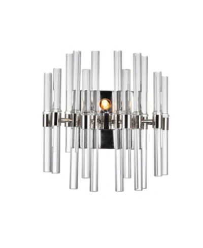 Cwi Lighting Miroir 2 Light Wall Light In Chrome