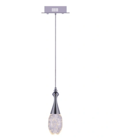 Cwi Lighting Dior 1 Light Mini Pendant In Chrome