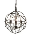 Cwi Lighting Campechia 3 Light Mini Pendant In Brown