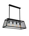 Cwi Lighting Alyson 4 Light Chandelier In Black