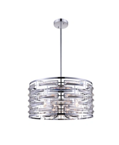 Cwi Lighting Petia 6 Light Chandelier In Chrome