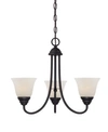 Designer's Fountain Designers Fountain Kendall 3 Light Chandelier In Bronze