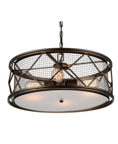 Cwi Lighting Kali 4 Light Chandelier In Brown