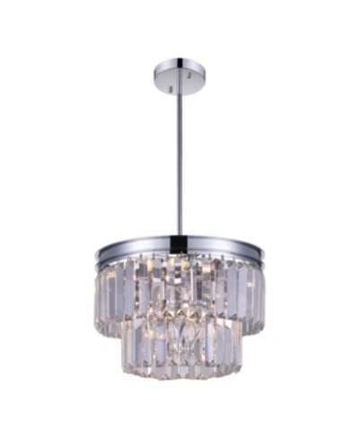 Cwi Lighting Weiss 5 Light Pendant In Chrome