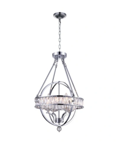 Cwi Lighting Arkansas 4 Light Chandelier In Chrome