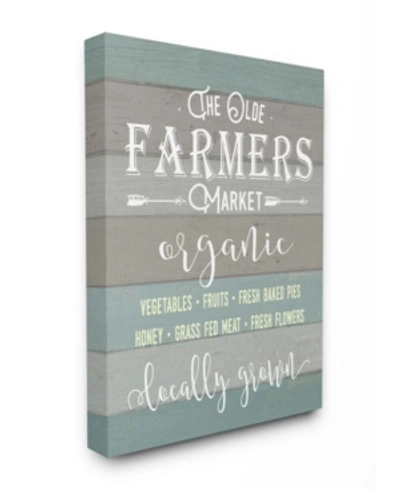 Stupell Industries Olde Farmers Market Canvas Wall Art, 16" X 20" In Multi