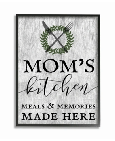 Stupell Industries Mom's Kitchen Meals And Memories Framed Giclee Art, 16" X 20" In Multi