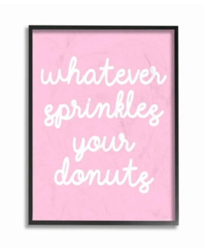 Stupell Industries Whatever Sprinkles Your Donut Framed Giclee Art, 16" X 20" In Multi