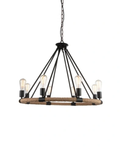 Cwi Lighting Ganges 8 Light Chandelier In Black