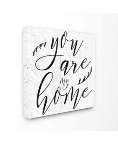 Stupell Industries You Are My Home Canvas Wall Art, 17" X 17" In Multi