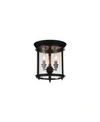 Cwi Lighting Desire 3 Light Flush Mount In Bronze