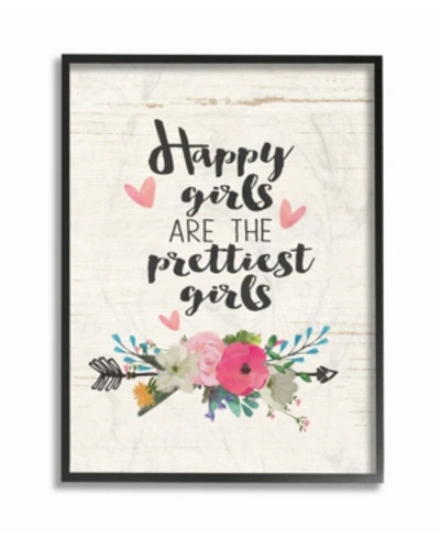 Stupell Industries Happy Girls Prettiest Framed Giclee Art, 16" X 20" In Multi