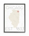 STUPELL INDUSTRIES CHICAGO EST 1833 FRAMED GICLEE ART, 16" X 20"